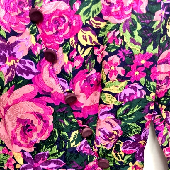Vintage Richard Warren floral blouse - Picture 3 of 12